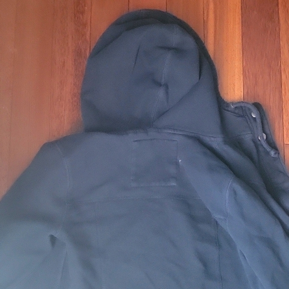 Hollister Dark Blue Zip-up Hooded Sweatshirt - Picture 7 of 7